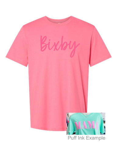 Bixby Puff Ink in Neon Pink