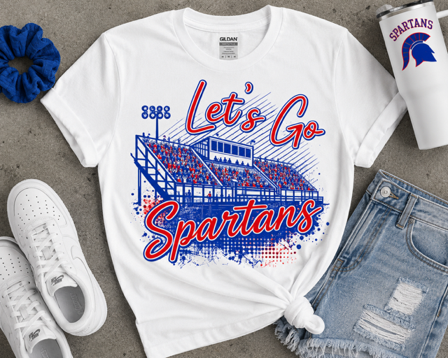 Let's Go Spartans Stadium Tee