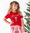 Flourish Red Bow Tee