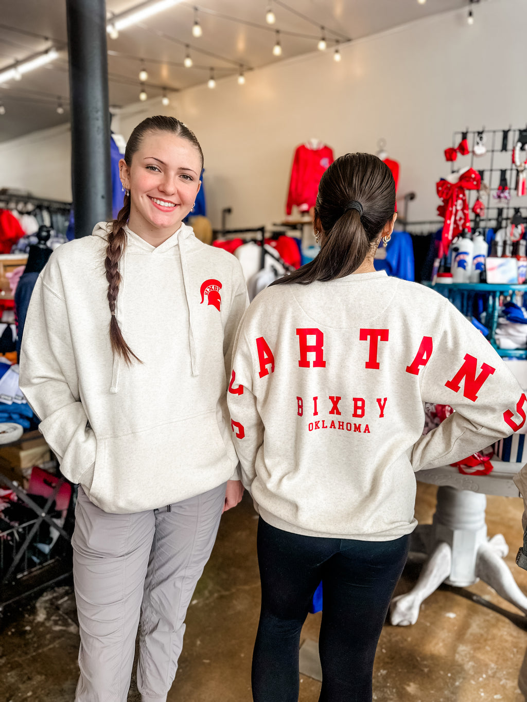 Spartans Across Back Hoodie