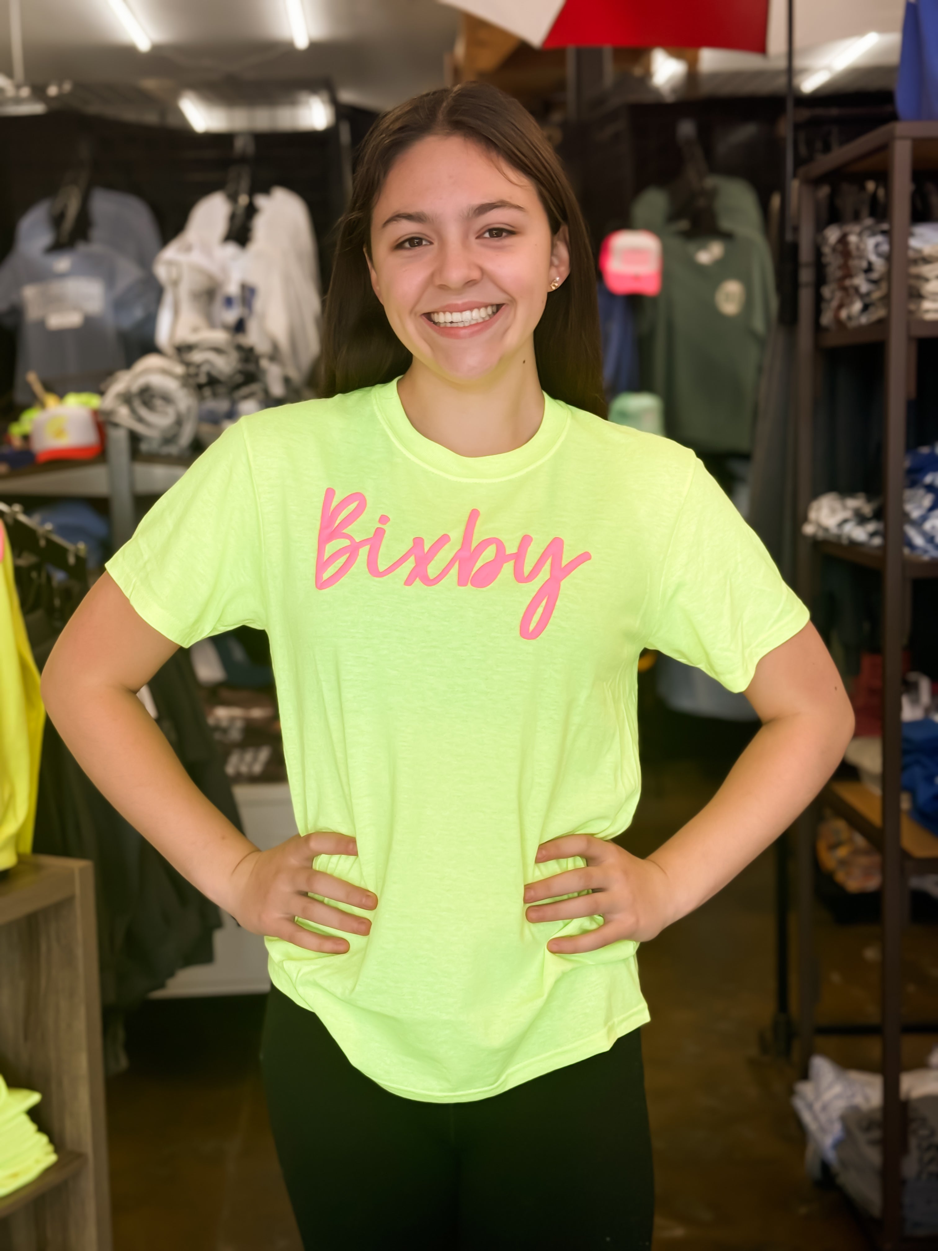 Bixby Puff Ink in Neon Yellow