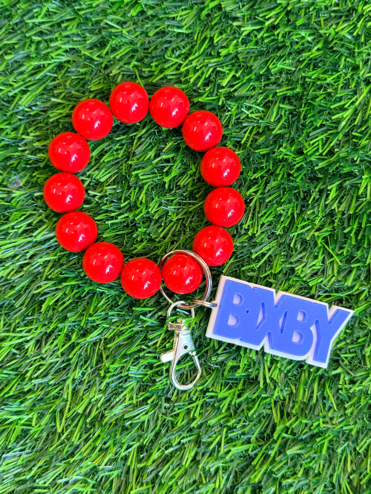 Spartan Wristlet Keychain RED