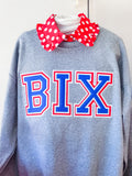 BIXBY Large Appliqué Crew