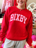Red and Pink Puff Bixby Crew