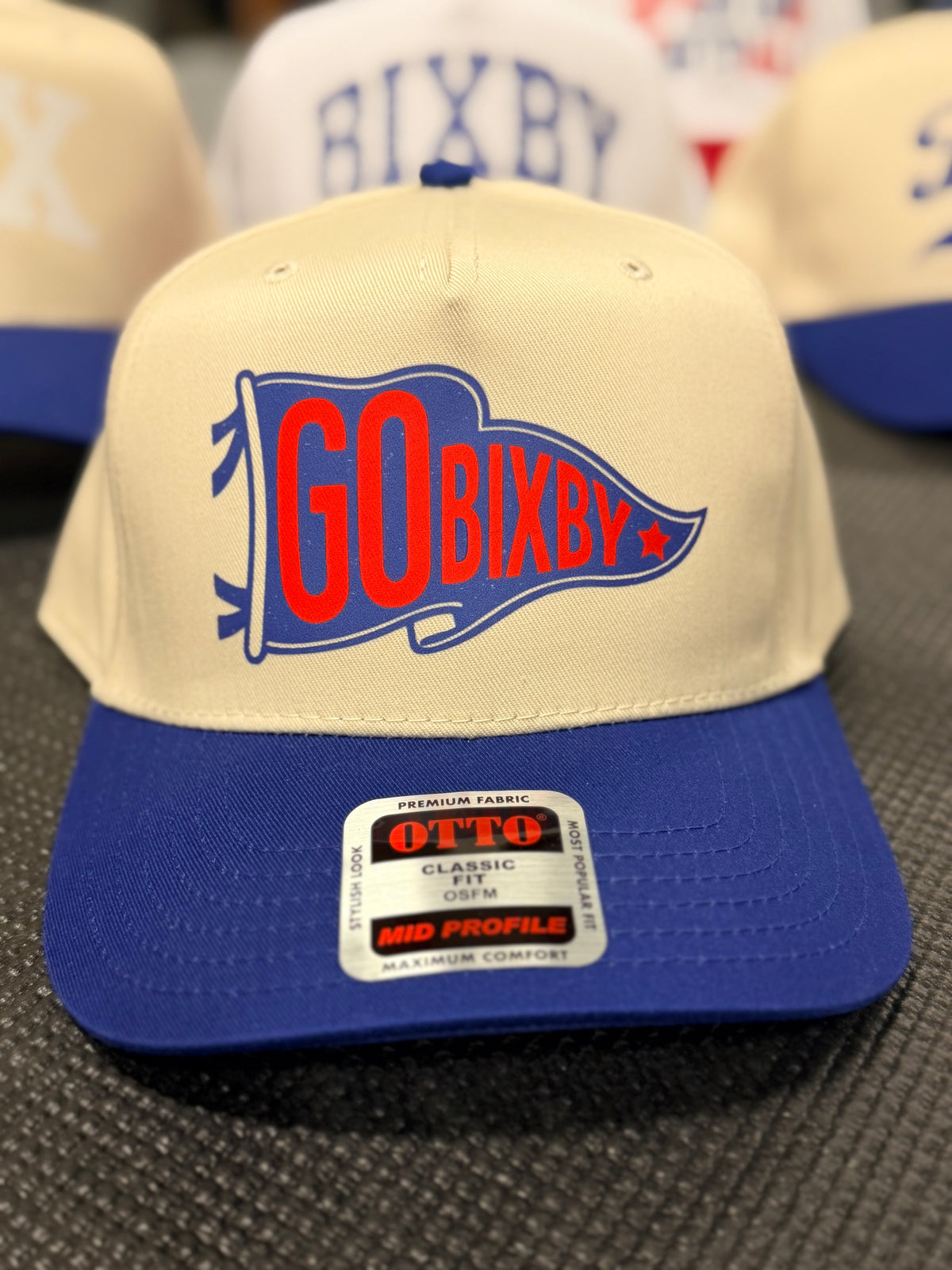 Go Bixby Pennant Mid Profile Cap NATURAL/ROYAL