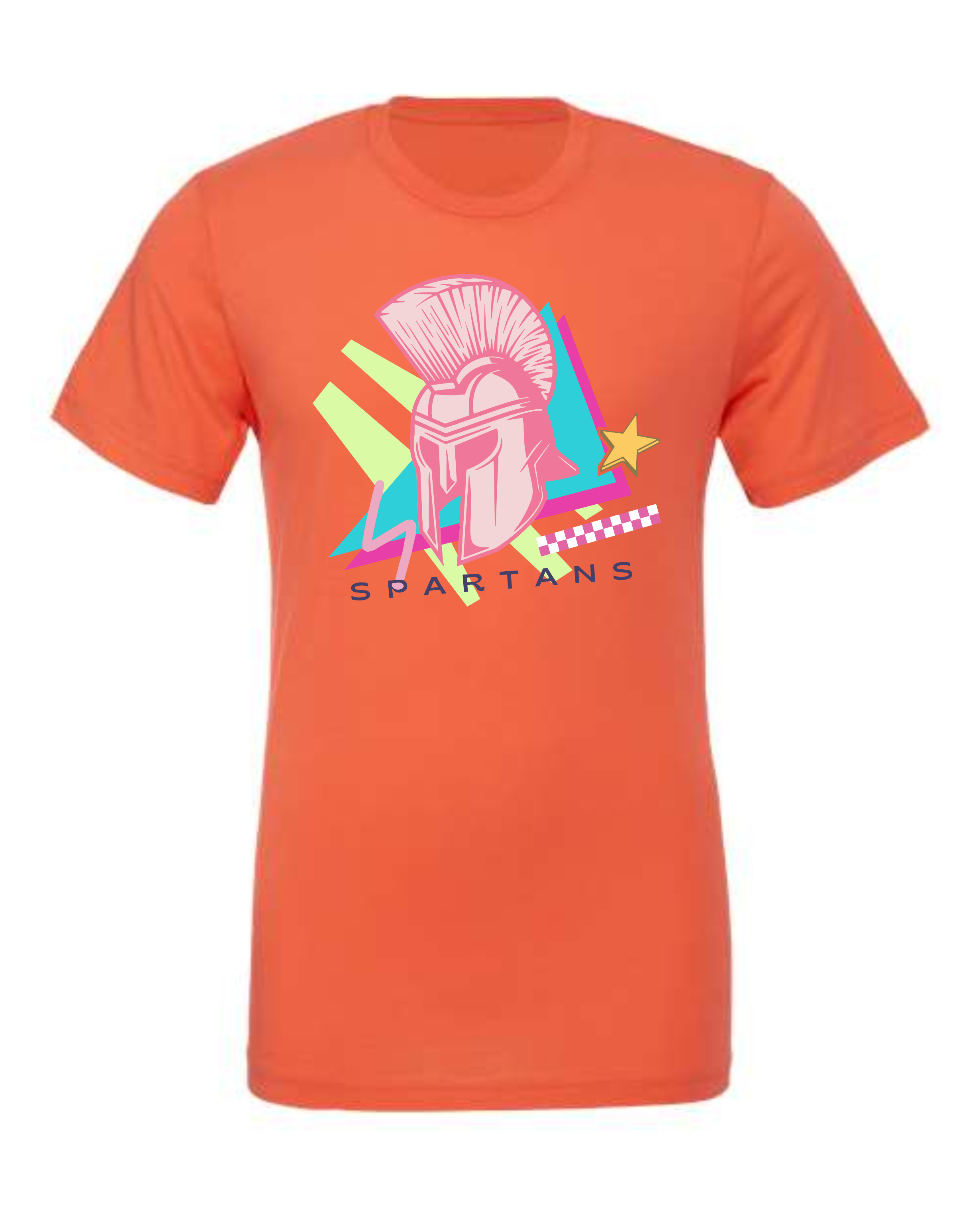 Coral Spartan Retro Tee