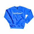 Spartans Metallic Puff Heart Crew