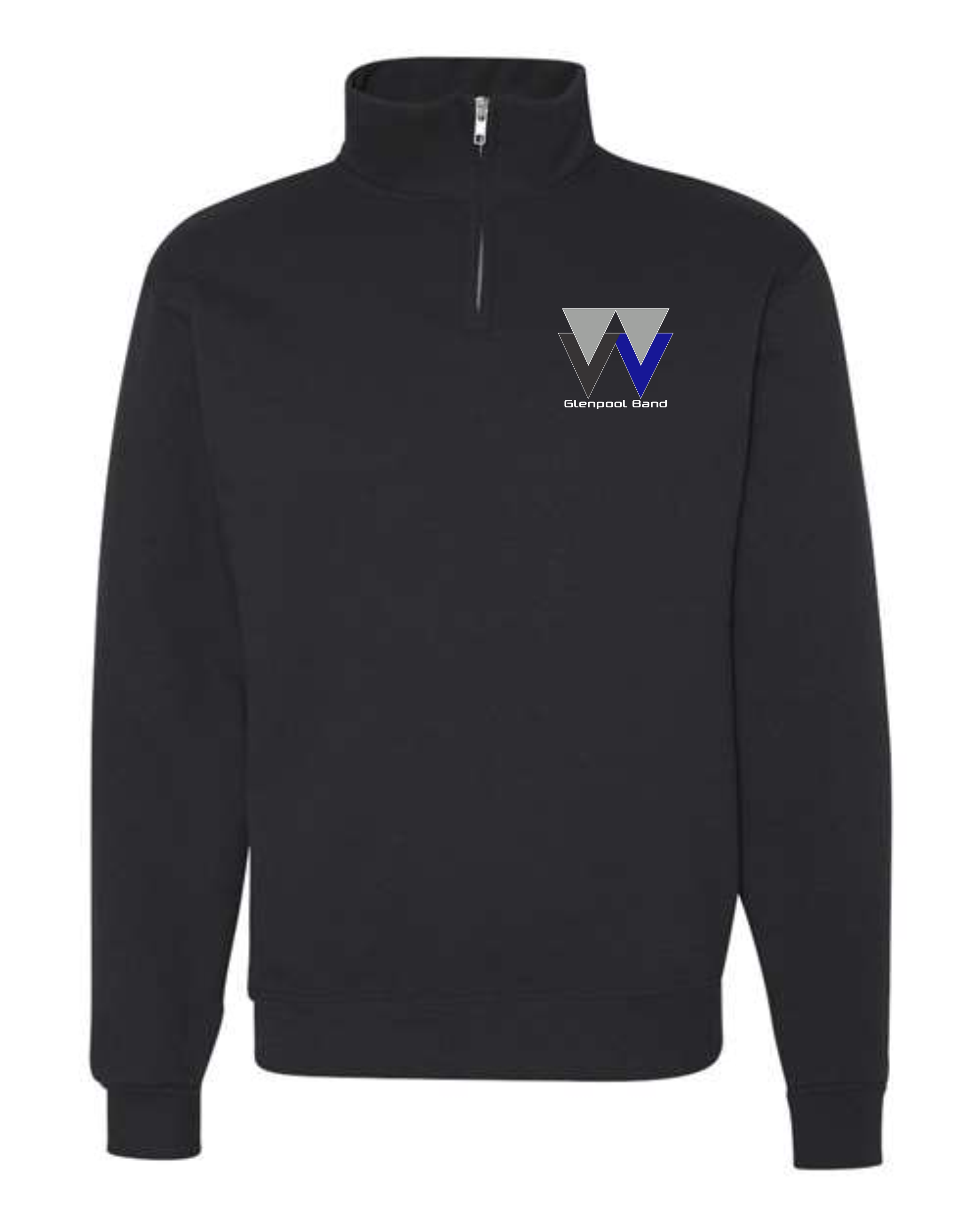 Glenpool Band Cadet Collar 1/4 Sweatshirts BLACK