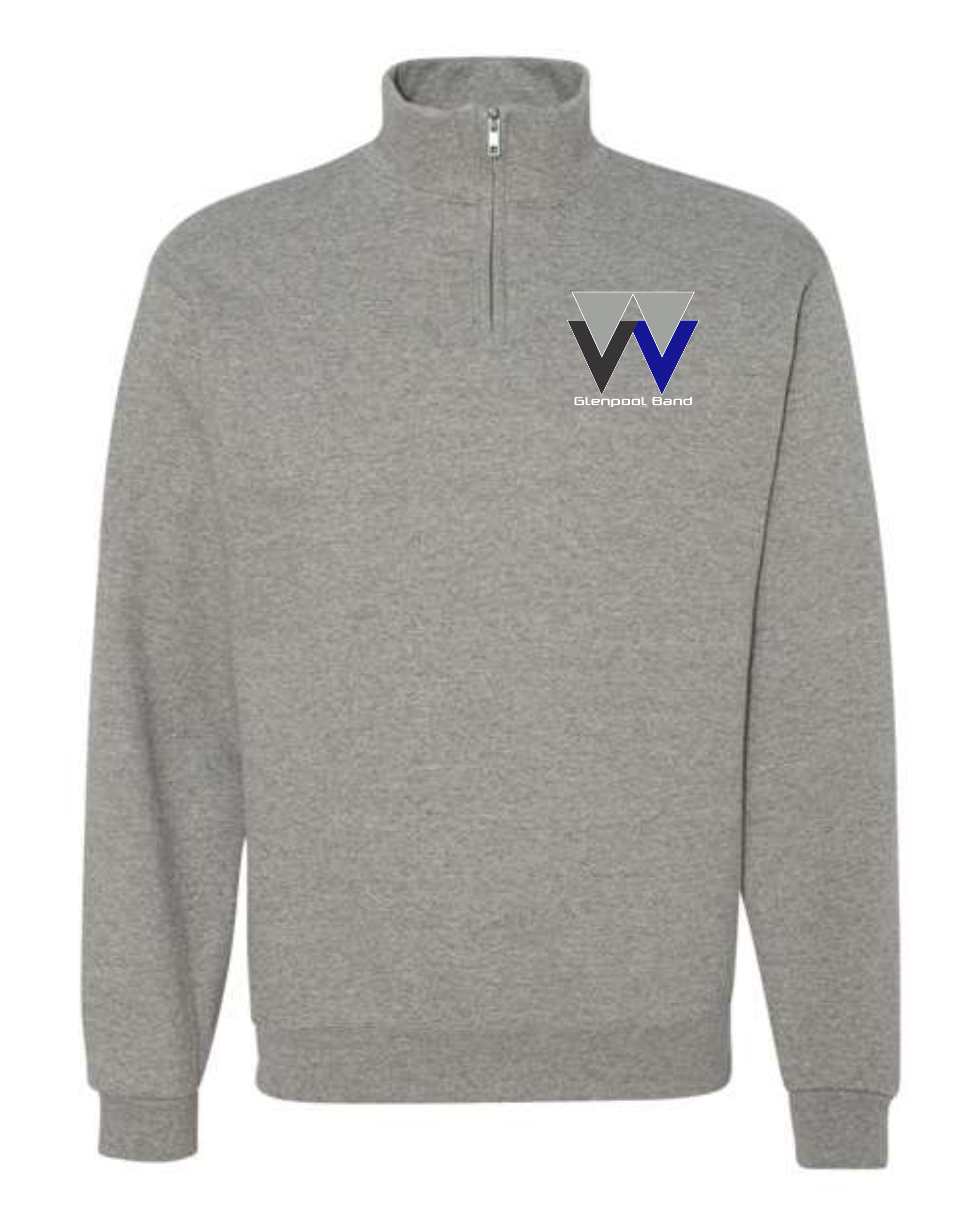 Glenpool Band Cadet Collar 1/4 Sweatshirts GREY