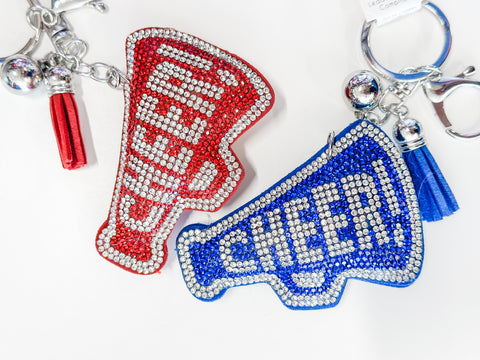 Cheer Bling Puff Keychains