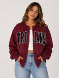 Jenks Raw Edge Cardi Crew