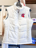 Women's Spartan Puffer Vest WHITE