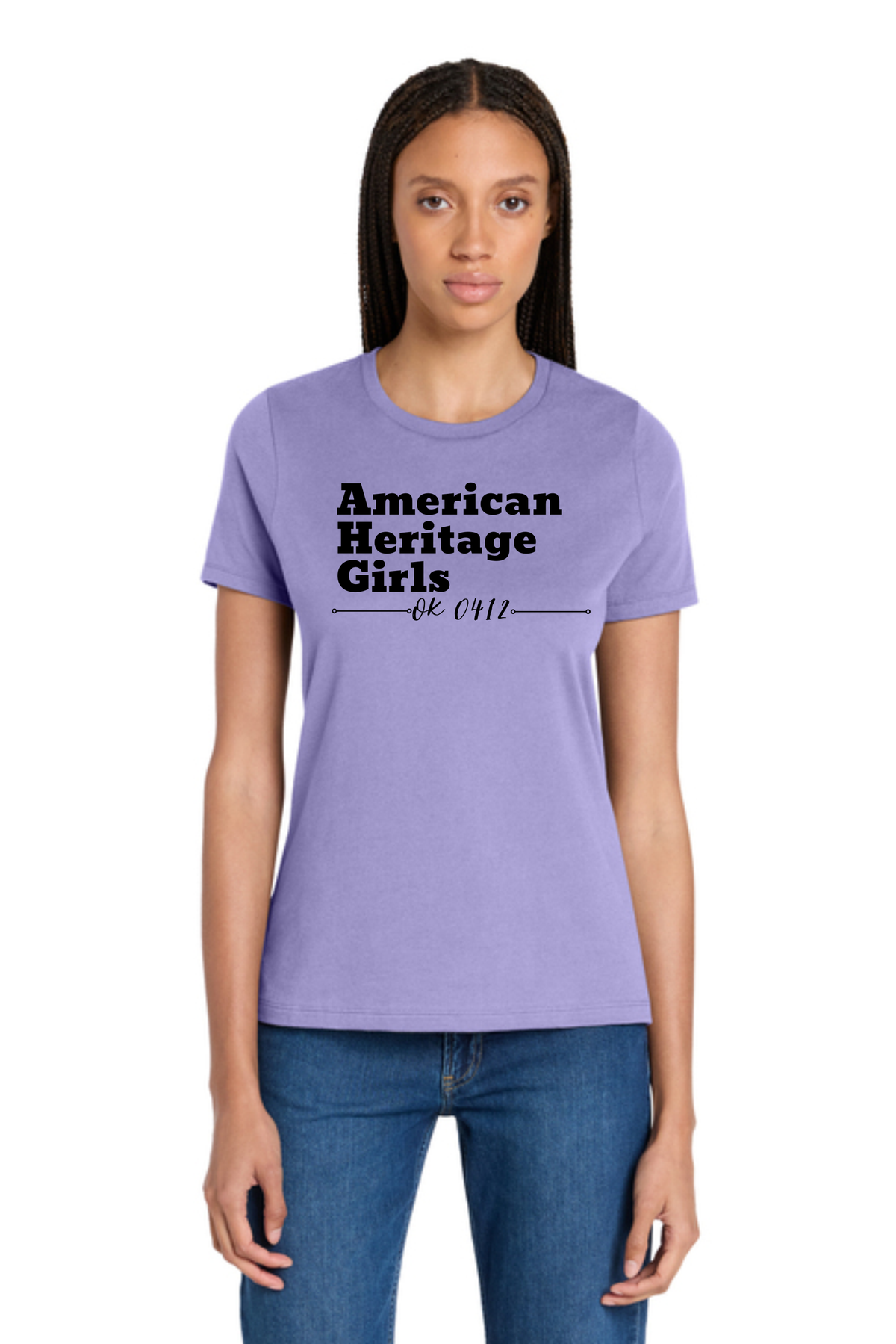 AHG Dk Lav LADIES Cut Bella + Canvas Tee