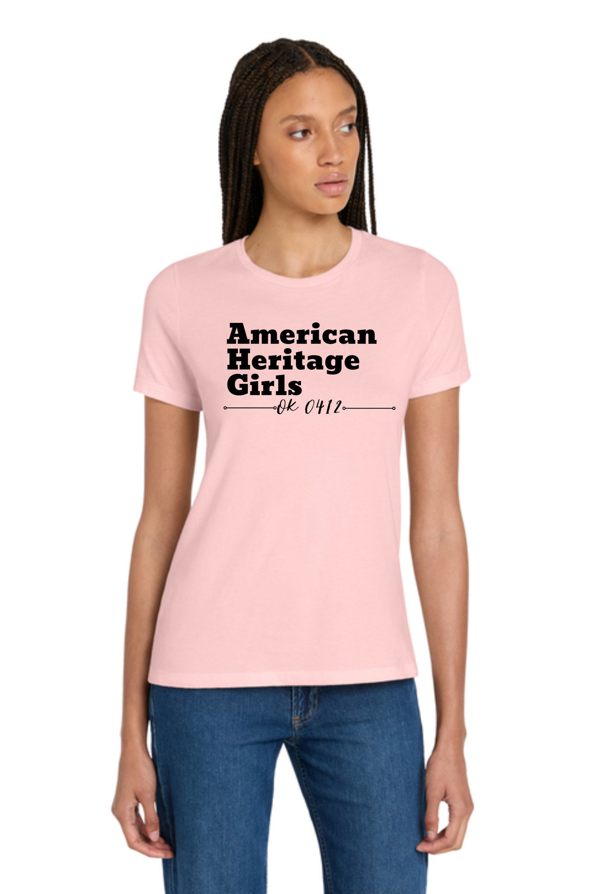 AHG Pink LADIES Cut Bella + Canvas Tee