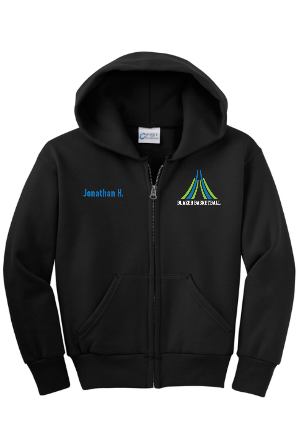 Blazers Youth Full Zip Team Hoodies