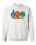 Blazers Pom Basketball Watercolor Sweatshirts