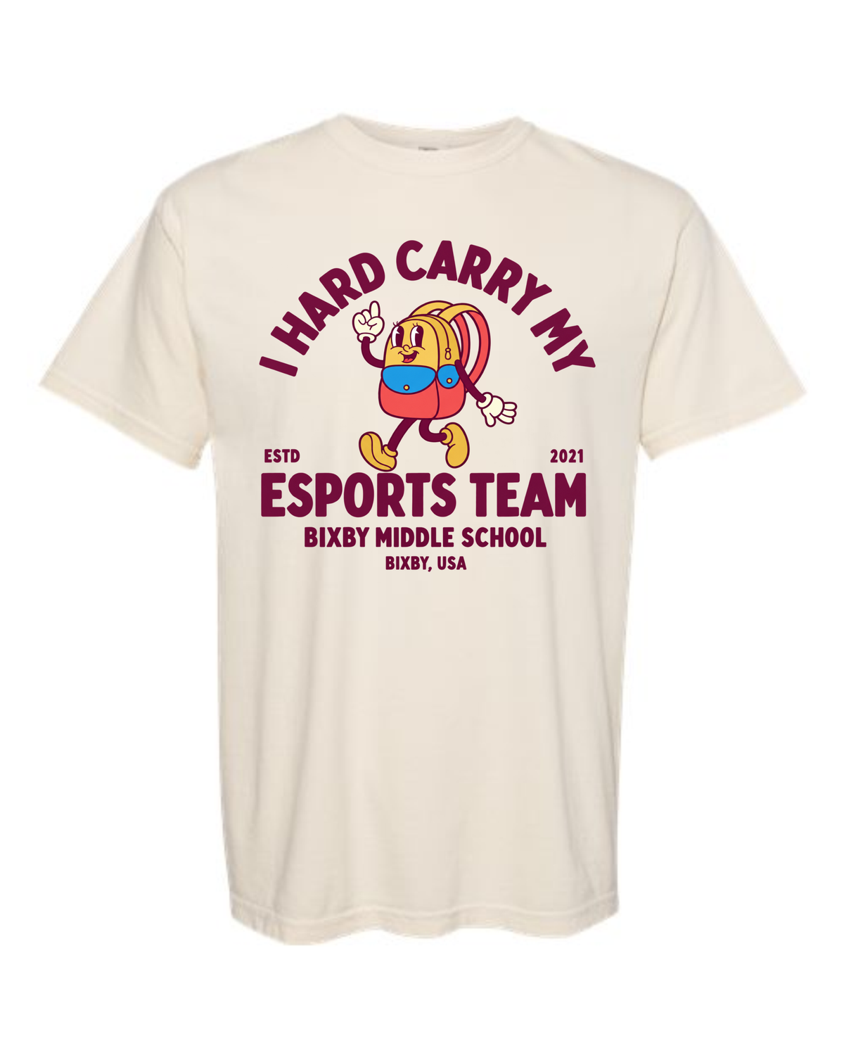 Bixby Esports BACKPACK Comfort Colors IVORY