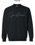 Spartans Black Puff Crew