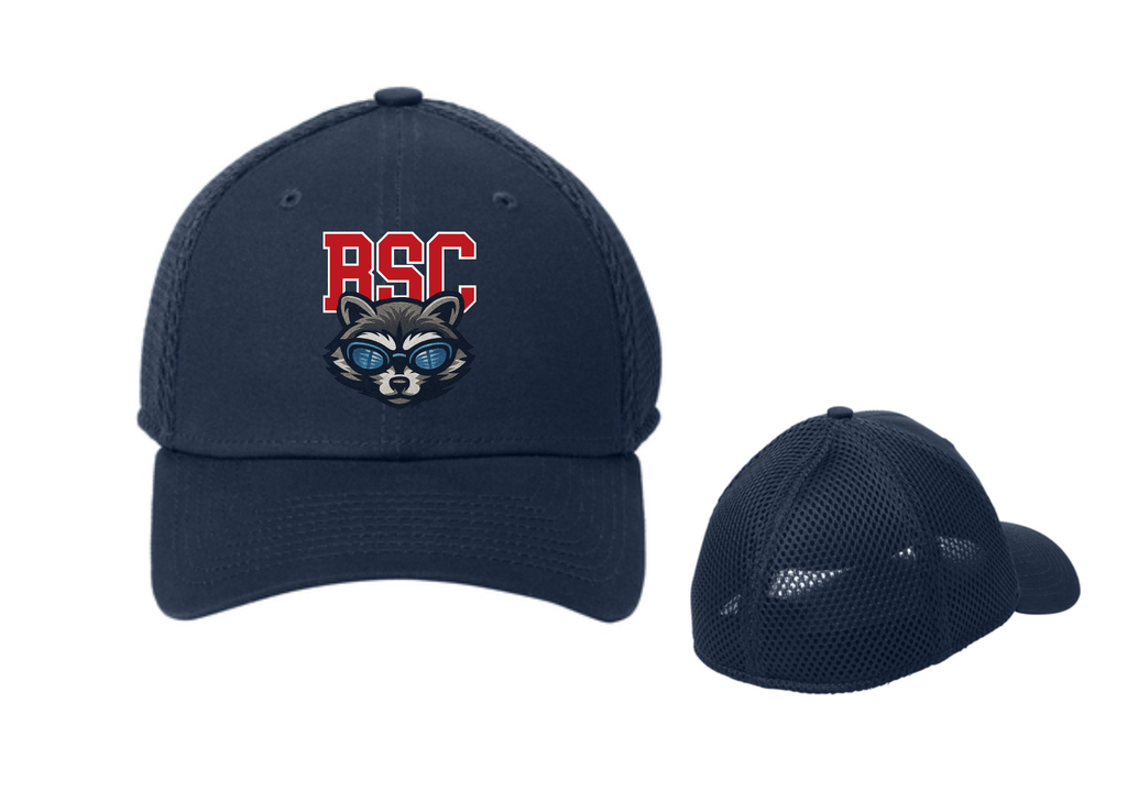 Bixby Swim Club Raccoon Fitted Hats