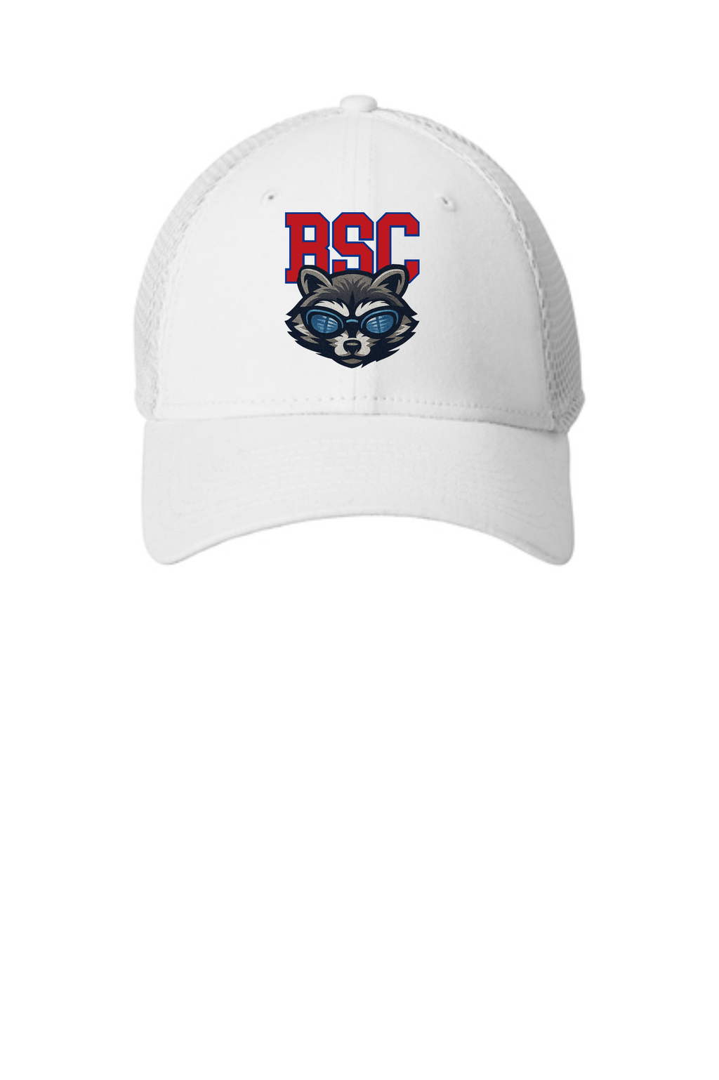 Bixby Swim Club Raccoon Fitted Hats