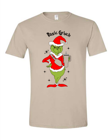 Basic Grinch T-Shirt TAN