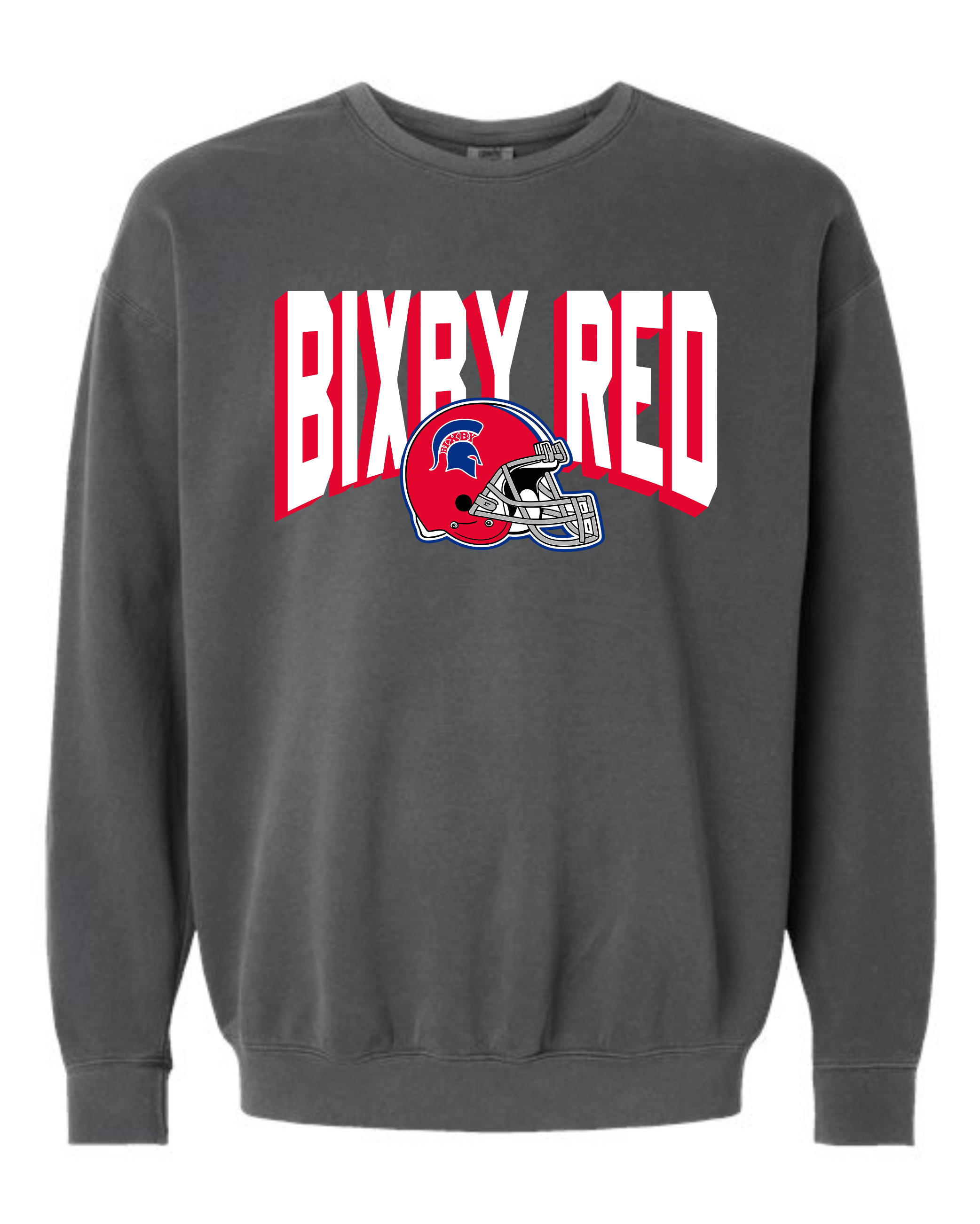Bixby Red Helmet Sweatshirts GREY