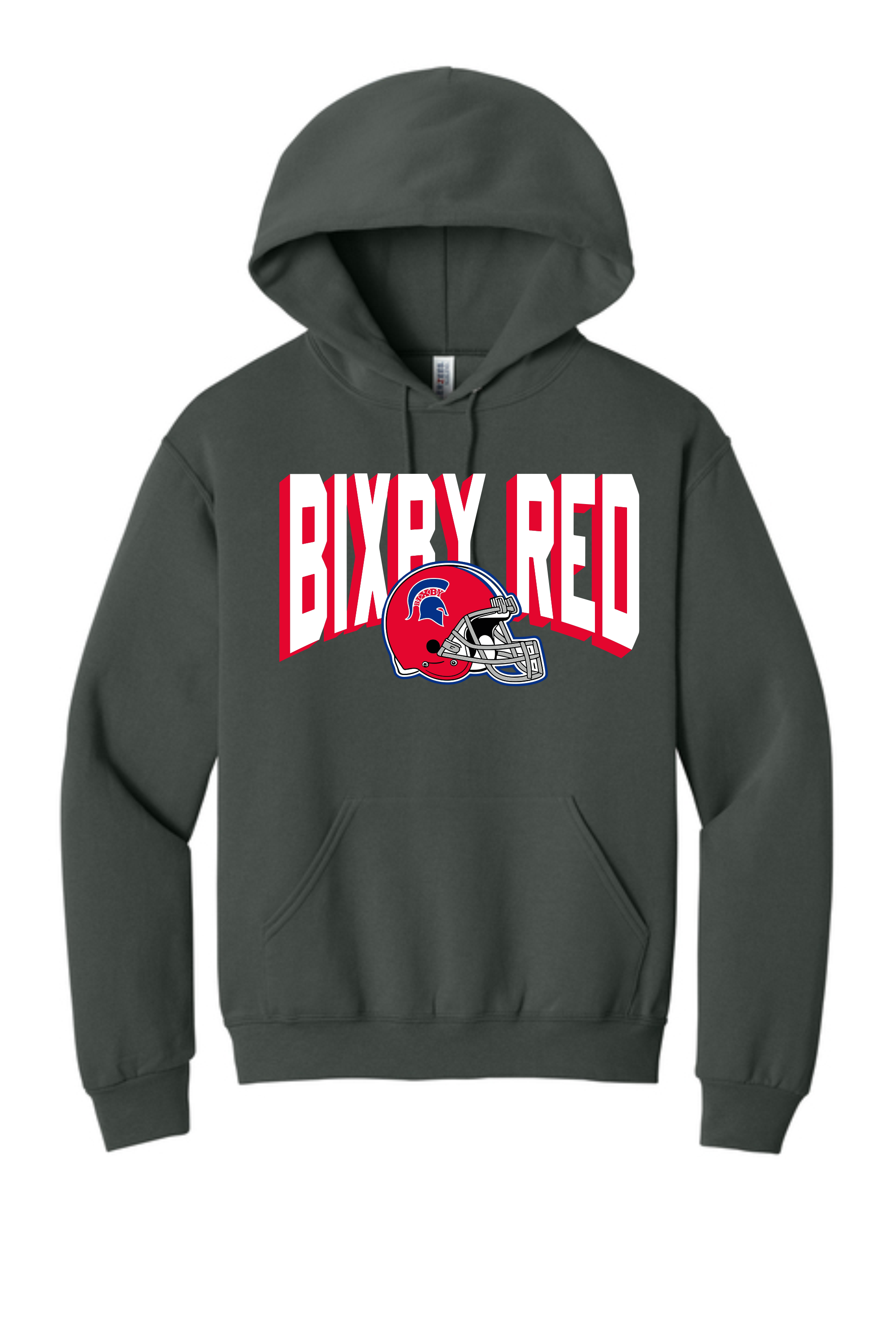 Bixby Red Helmet Sweatshirts GREY