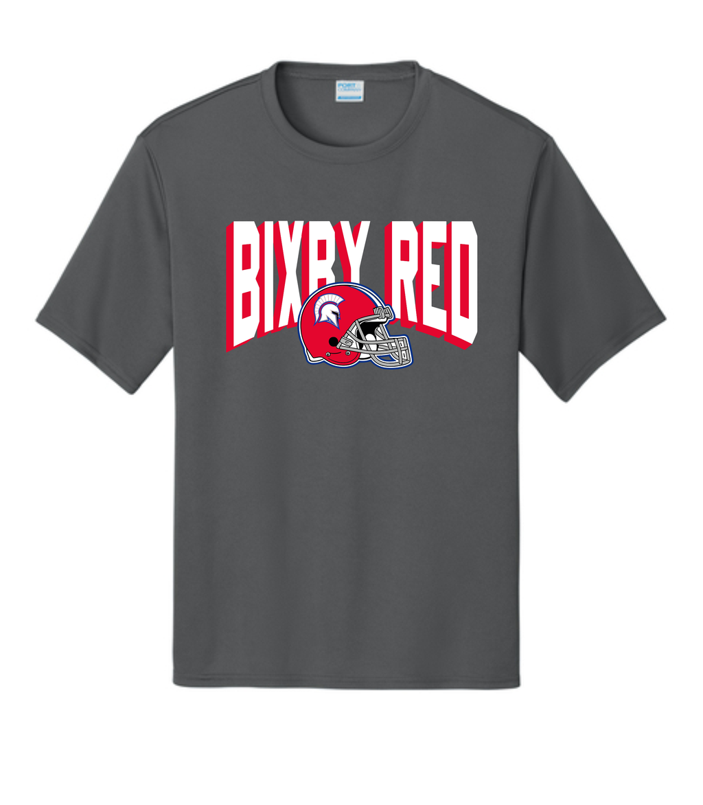 Bixby Red Helmet T-Shirts GREY