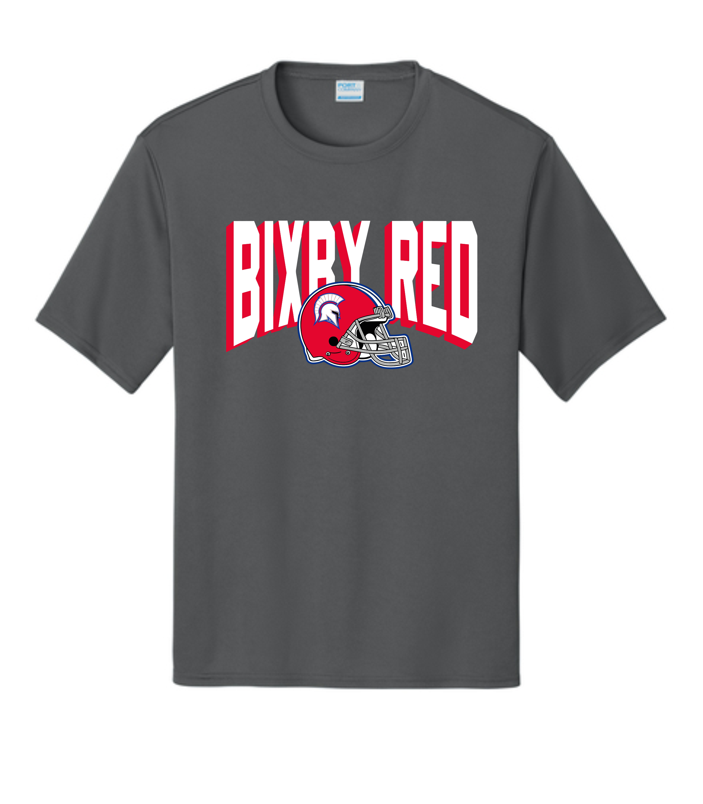 Bixby Red Helmet T-Shirts GREY