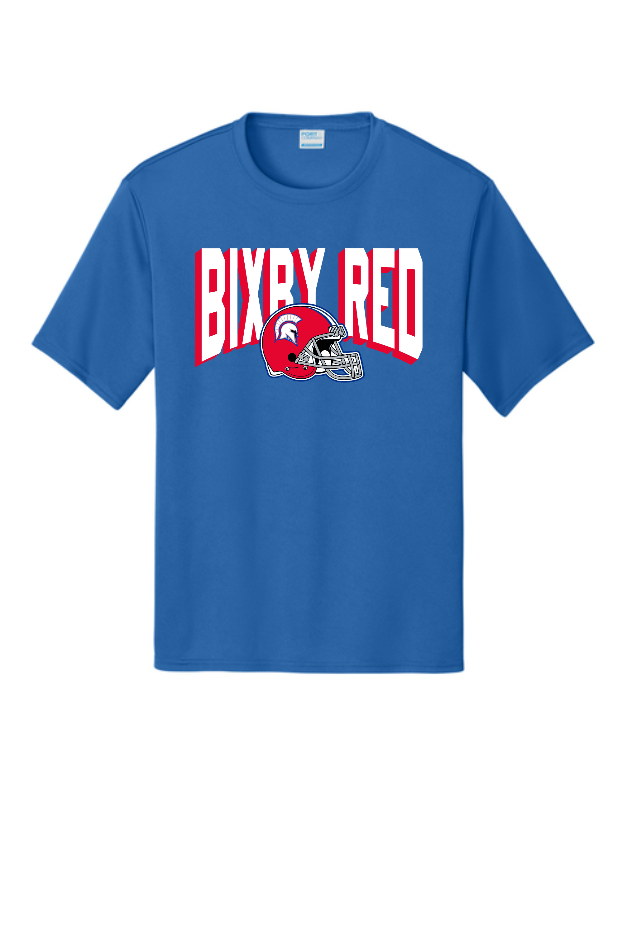 Bixby Red Helmet T-Shirts BLUE