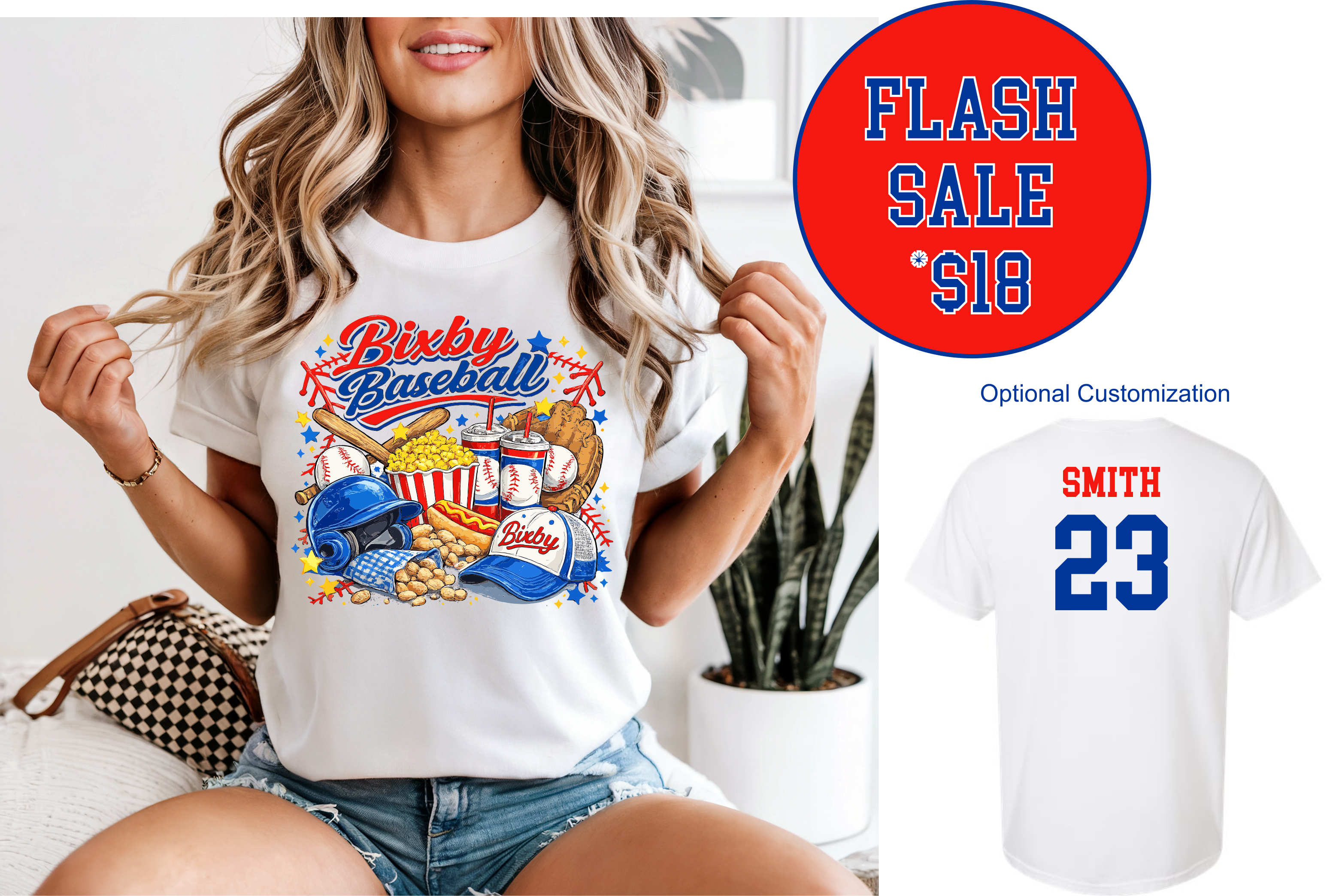 FLASH SALE Bixby Baseball Snacks Comfort Colors