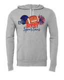 Bixby Watercolor Football Sweatshirts GREY