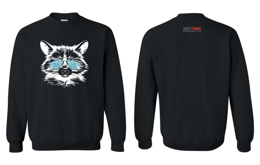 Bixby Swim 2024 Raccoon Sweatshirts BLACK