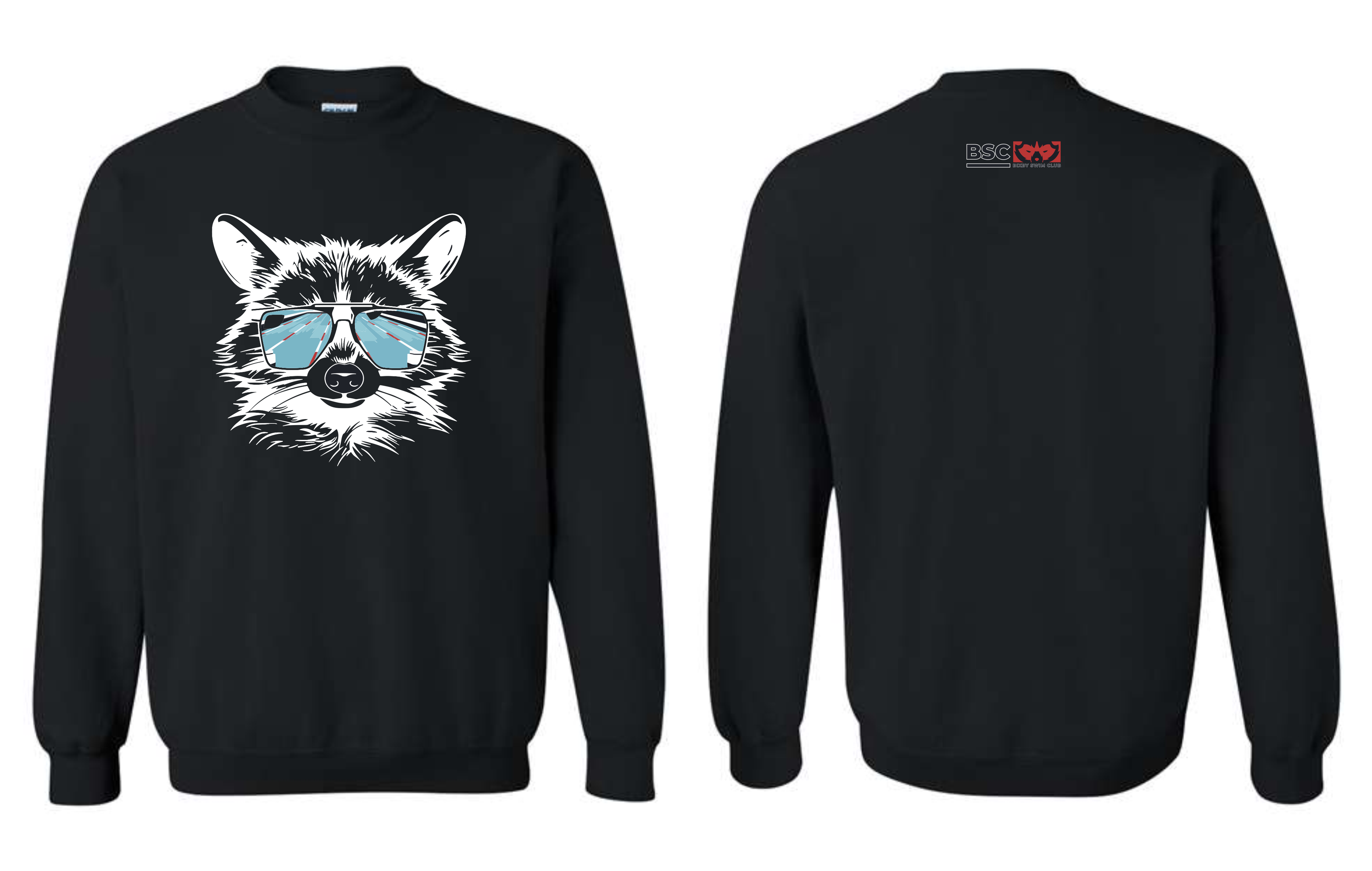 Bixby Swim 2024 Raccoon Sweatshirts BLACK