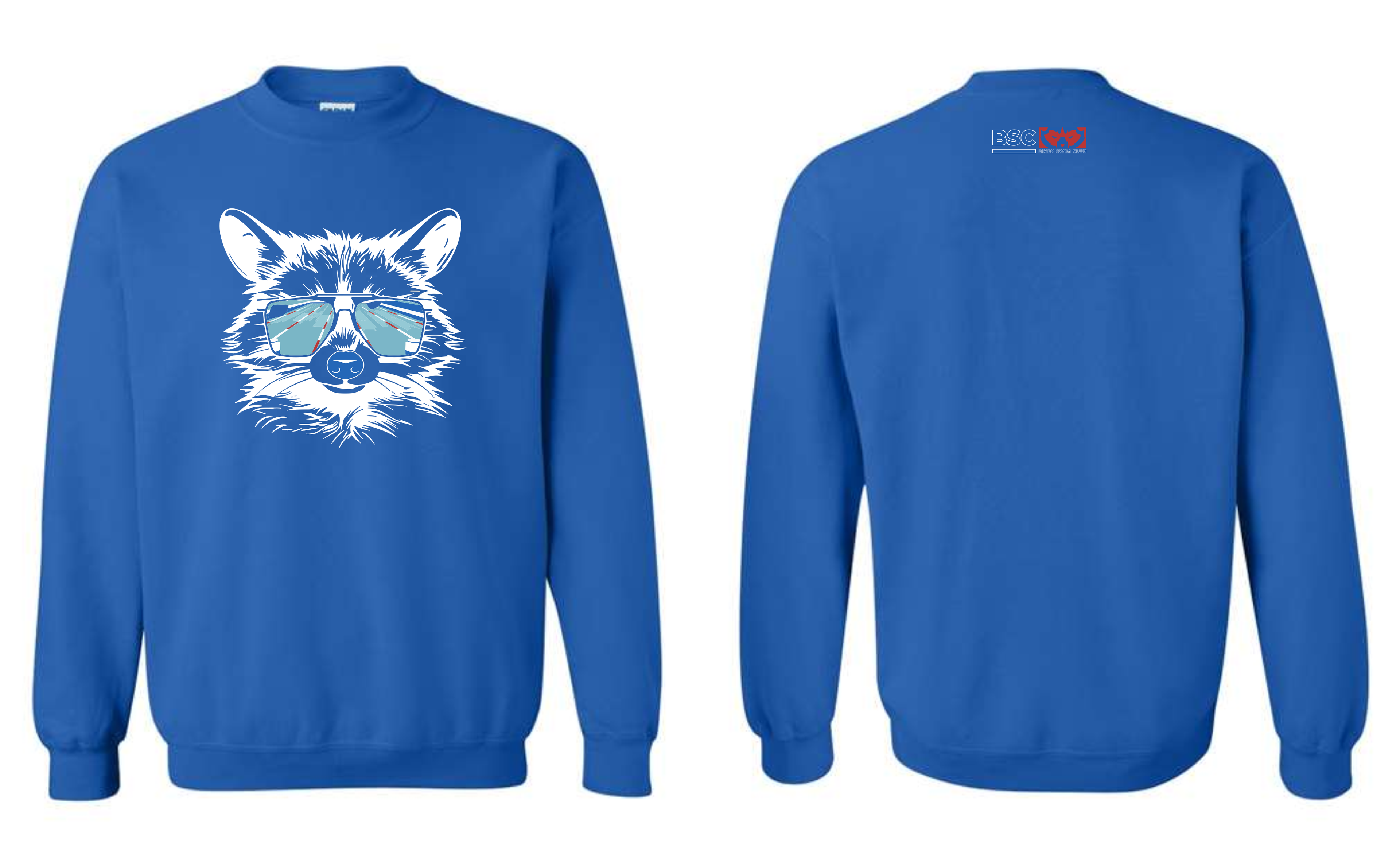 Bixby Swim 2024 Raccoon Sweatshirts BLUE
