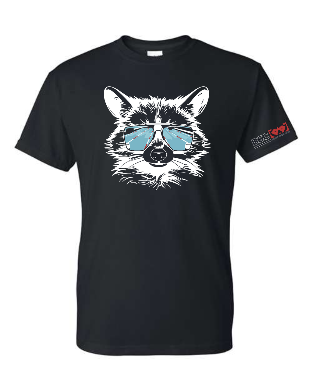 Bixby Swim 2024 Raccoon T-Shirts BLACK