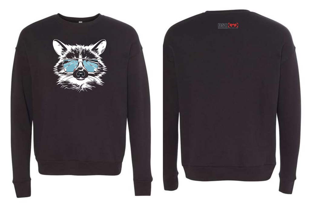 Bixby Swim 2024 Raccoon Sweatshirts BLACK