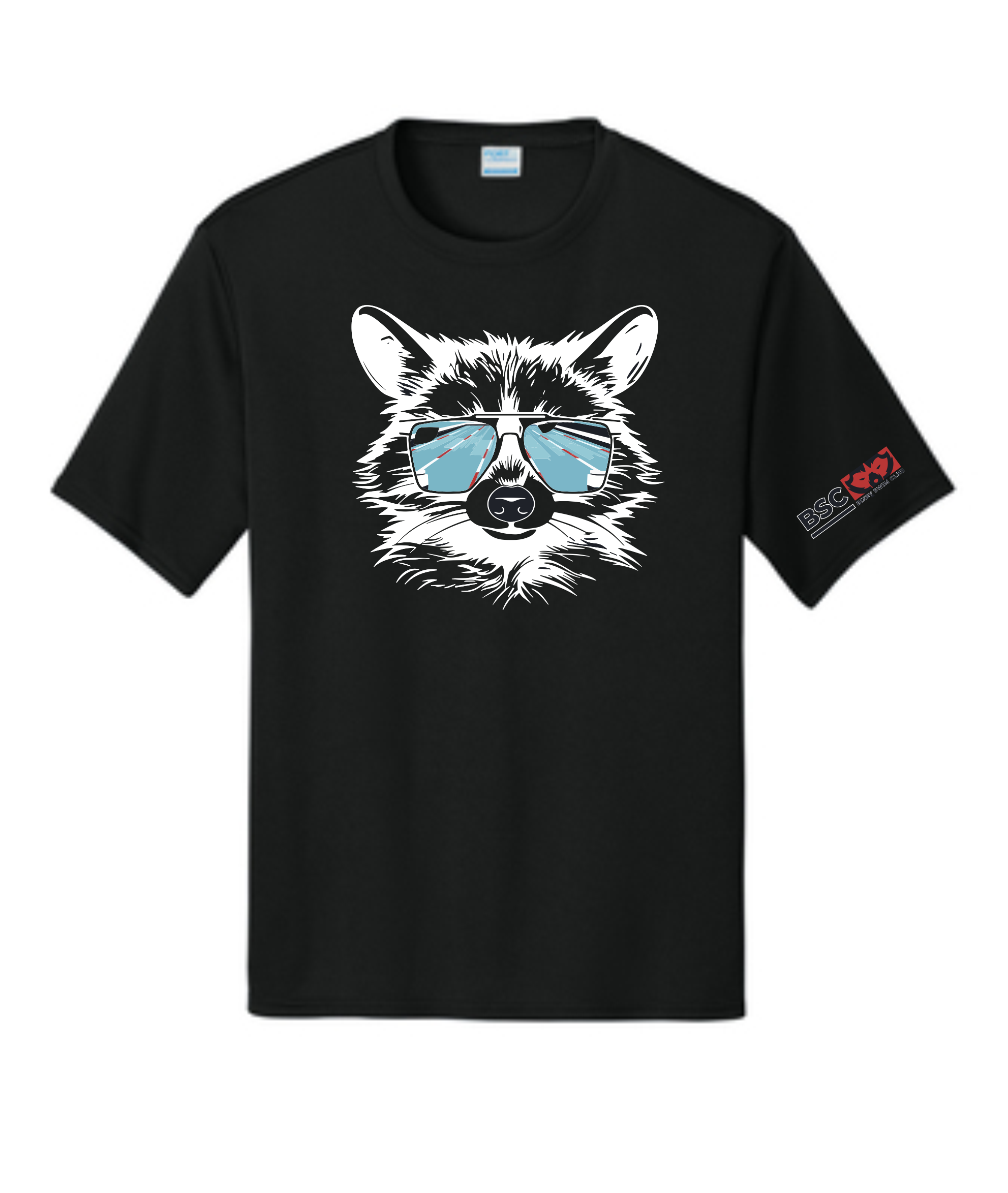 Bixby Swim 2024 Raccoon T-Shirts BLACK