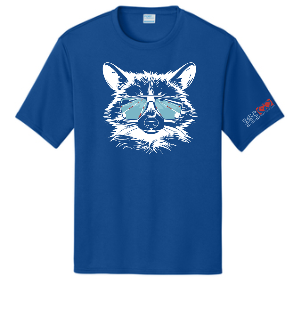 Bixby Swim 2024 Raccoon T-Shirts BLUE