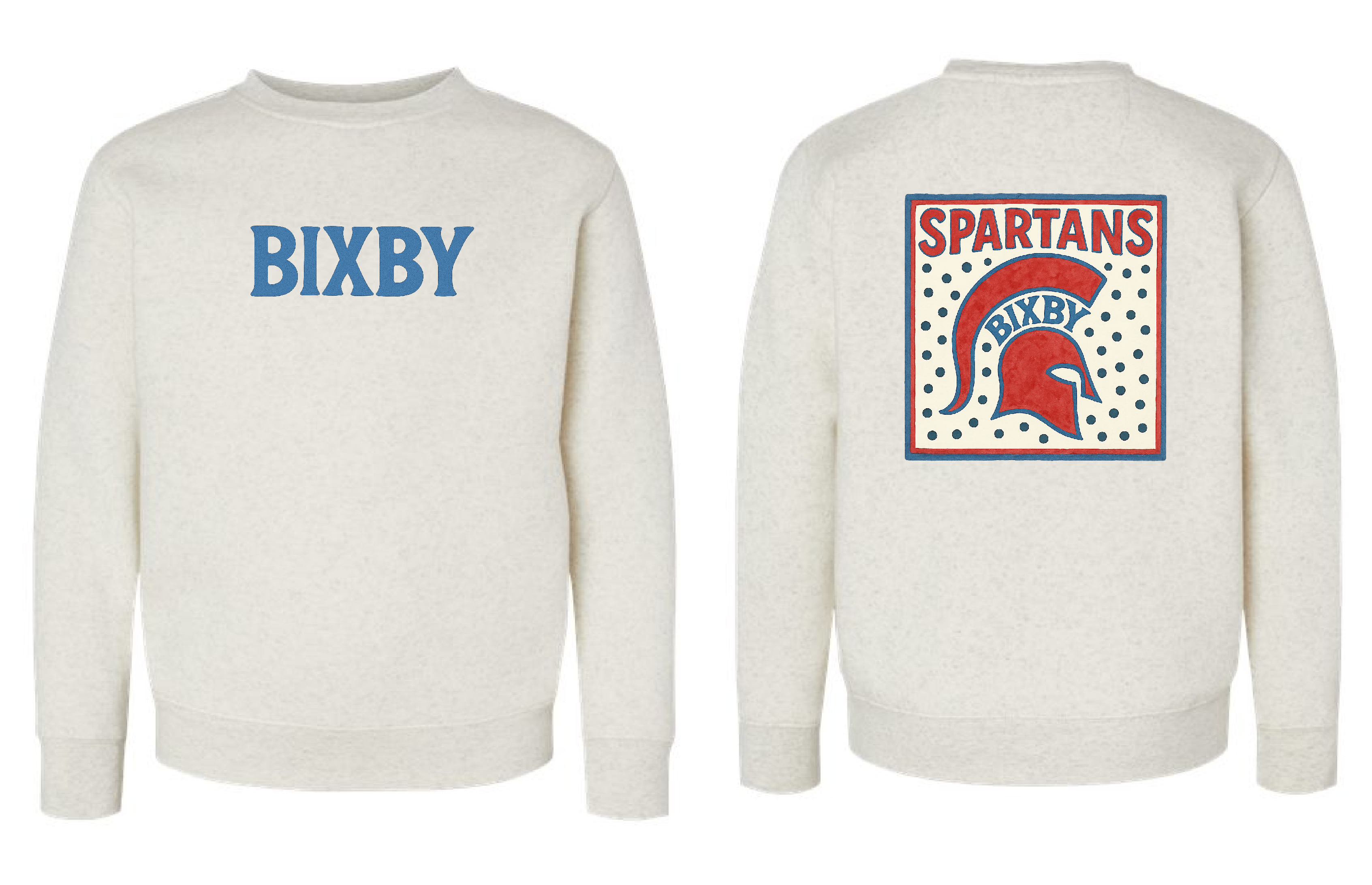 Bixby Watercolor Dots Sweatshirts