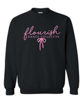 Flourish Black Bow Crew