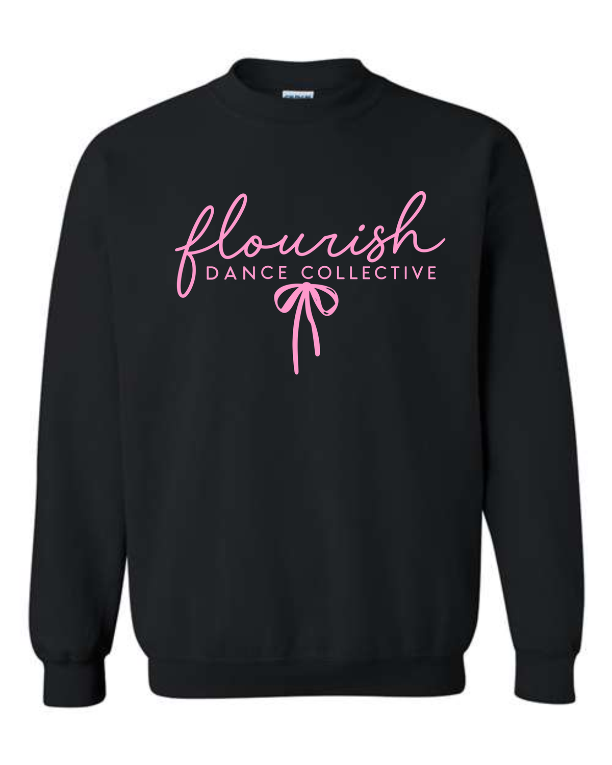 Flourish Black Bow Crew