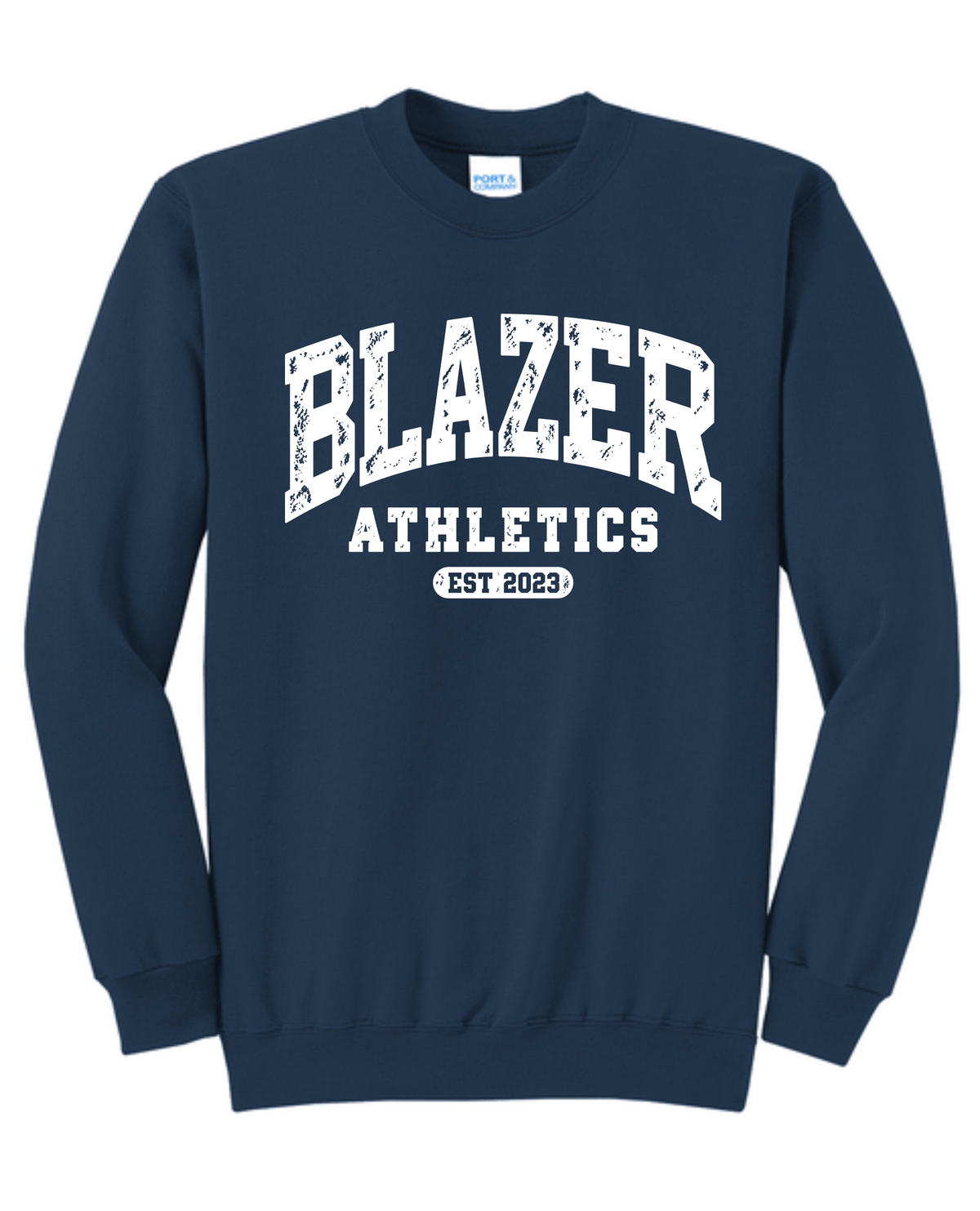 Blazers Athletics Basic Crew NAVY