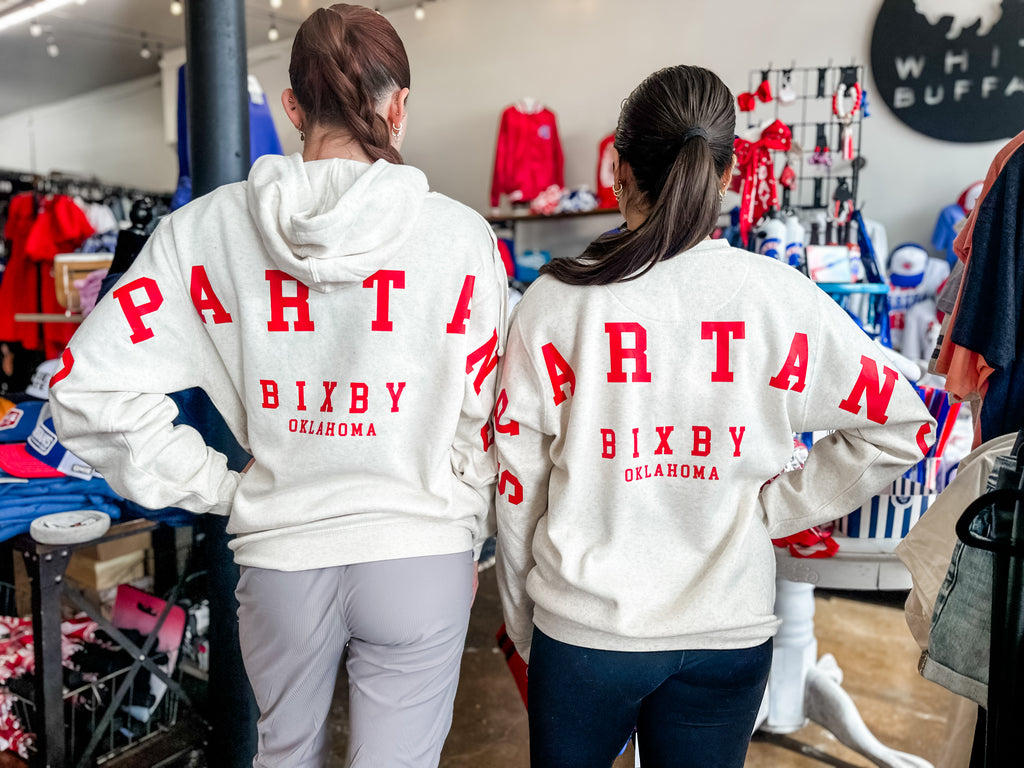 Spartans Across Back Hoodie