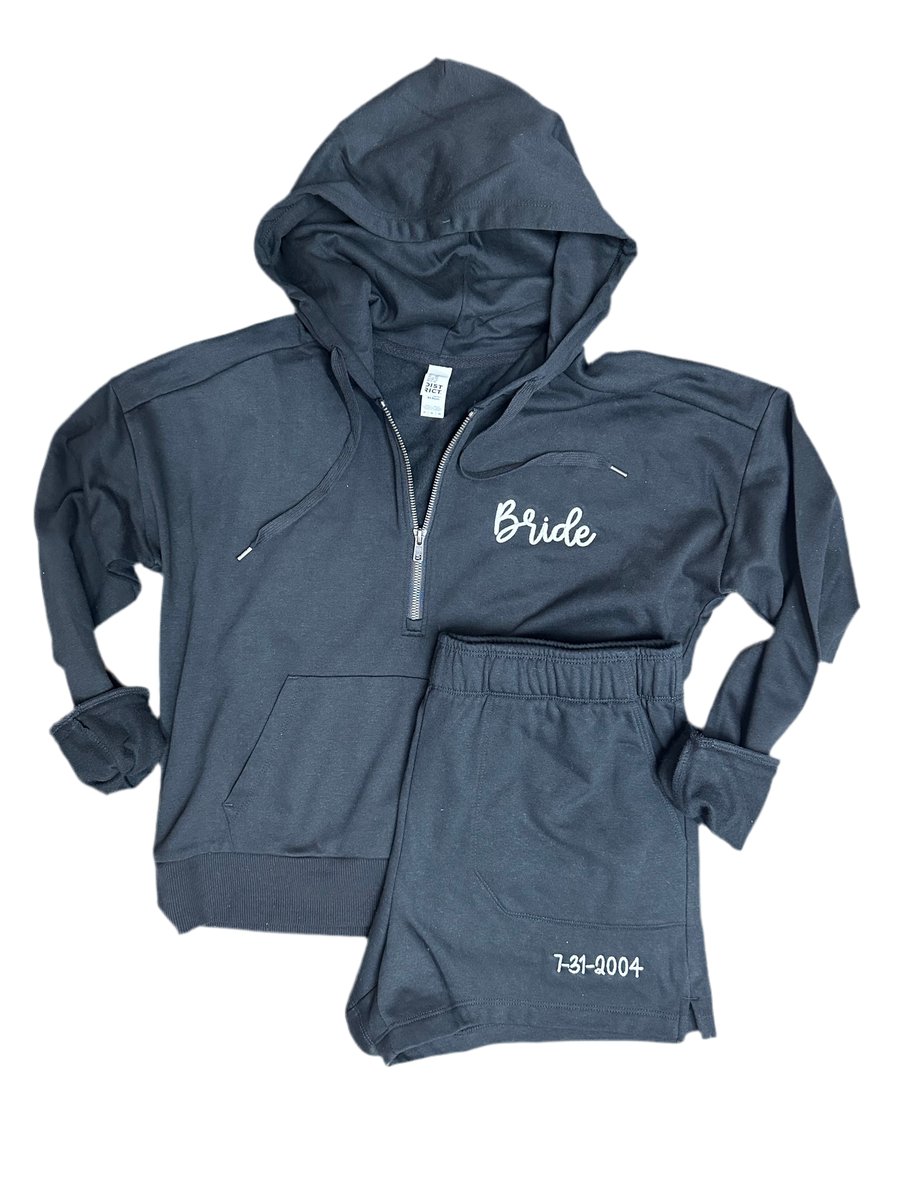 Custom Bride Pullover and Shorts