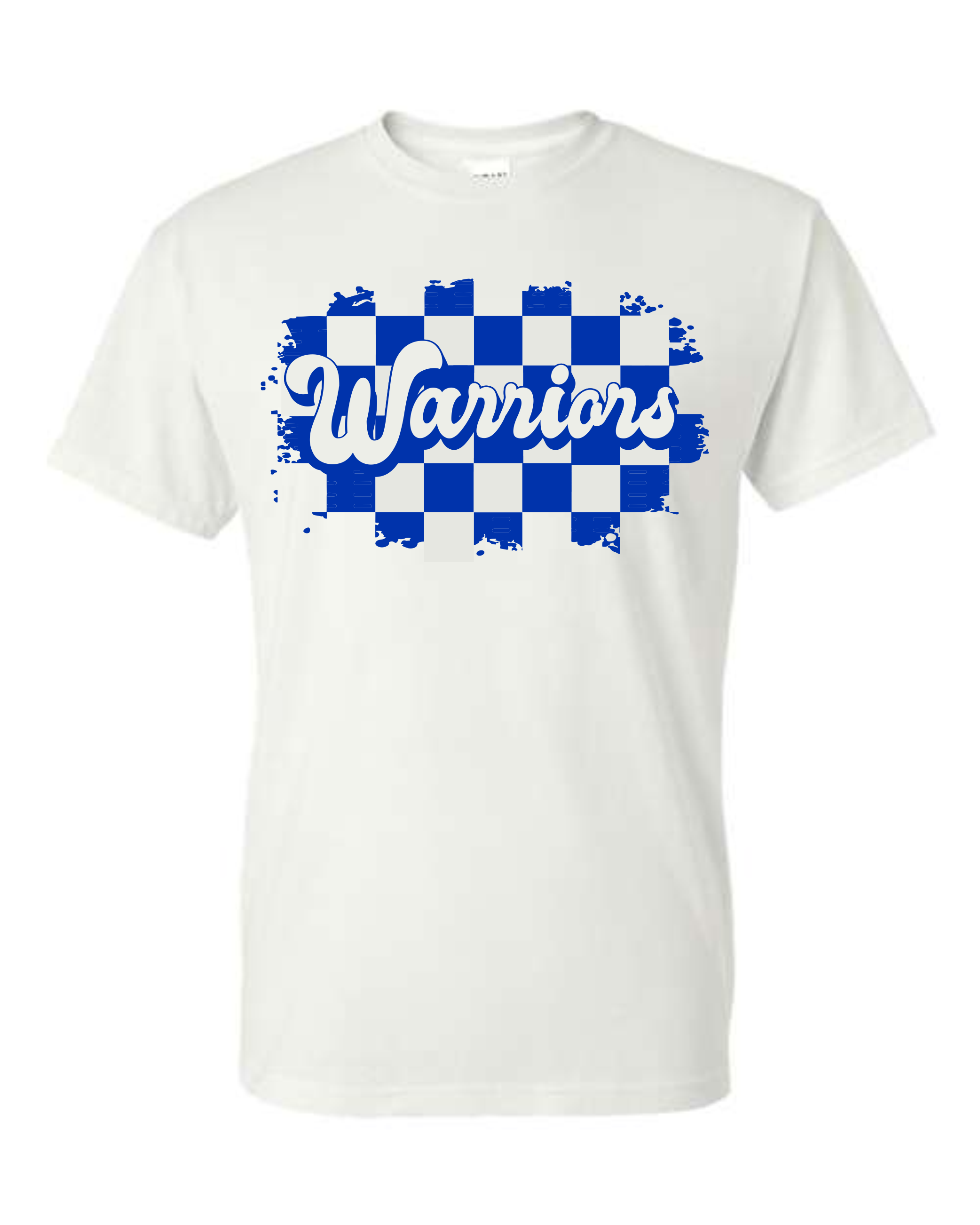 Warriors Checkered T-Shirt
