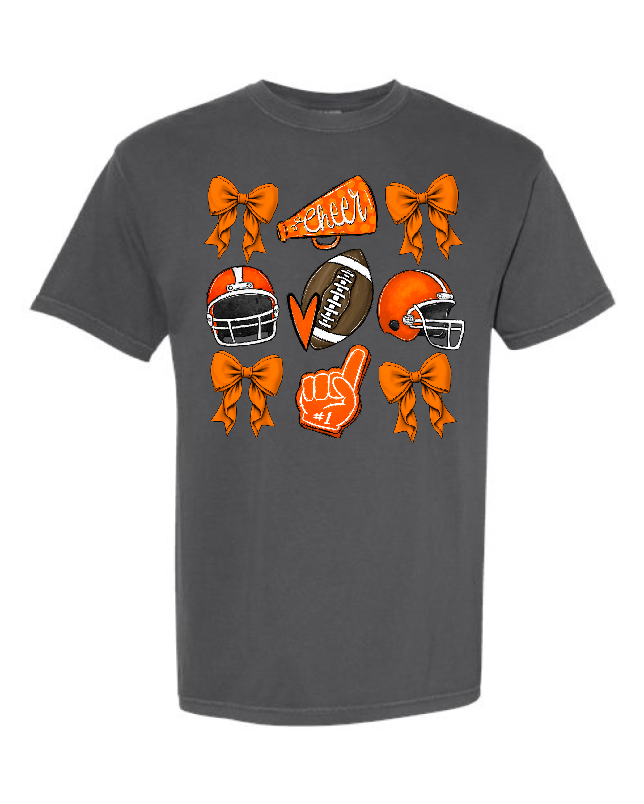 Orange Coquette Bow Shirts