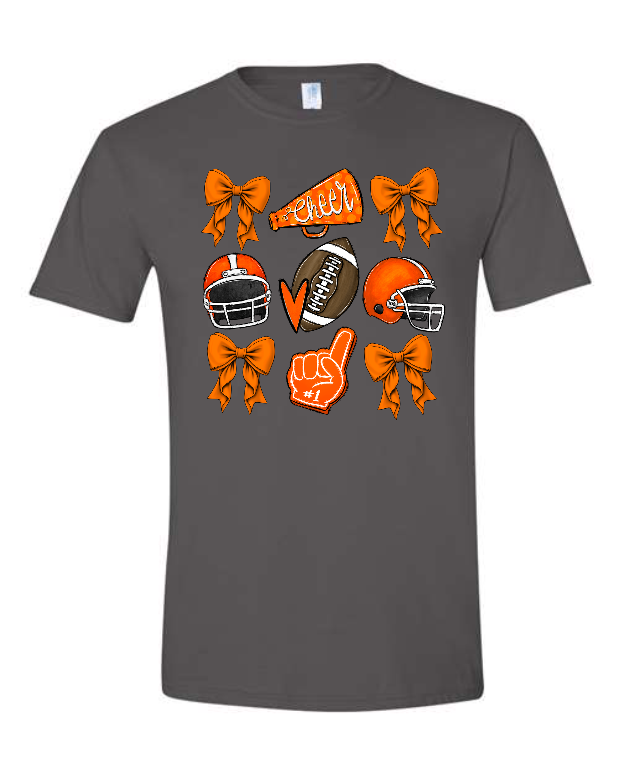 Orange Coquette Bow Shirts