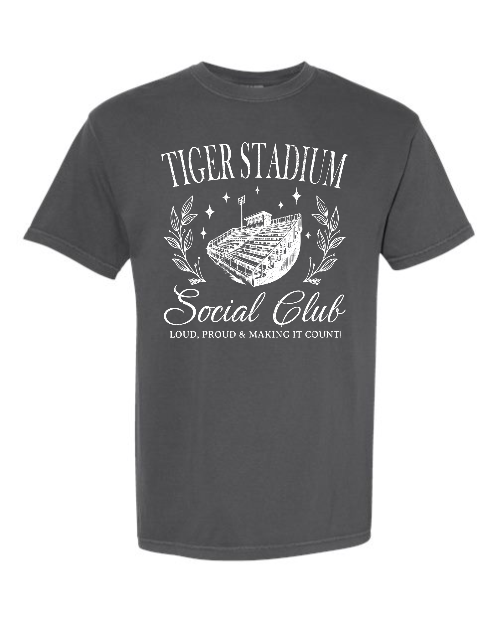 Coweta Tiger Stadium Social Club Shirts