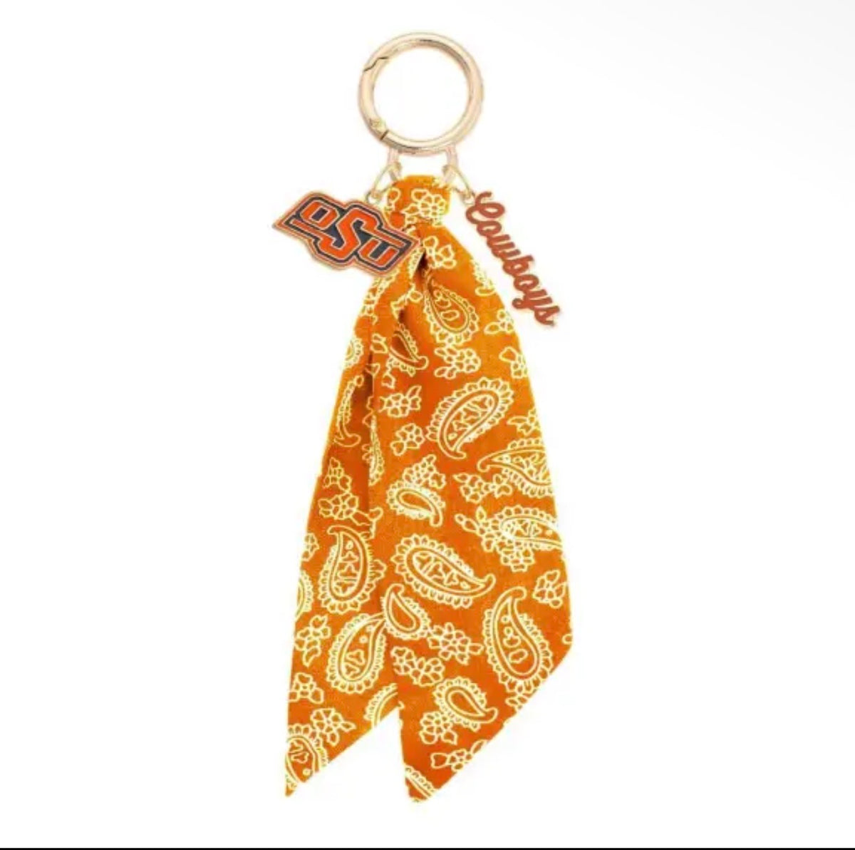 Oklahoma State Cowboys Logo Bandana Bag Charm